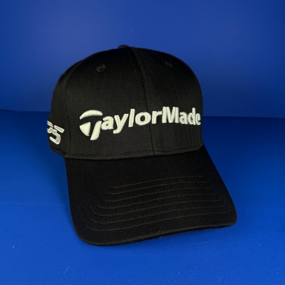 TaylorMade M1ā TP5 Golf Hat Black Adjustable Strapback Performance Cap OSFA